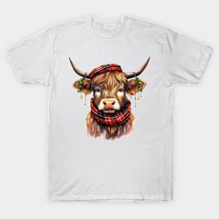 Christmas Highland Cow T-Shirt